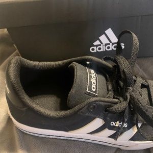 Adidas Black and White shoes 3.5 youth new in box